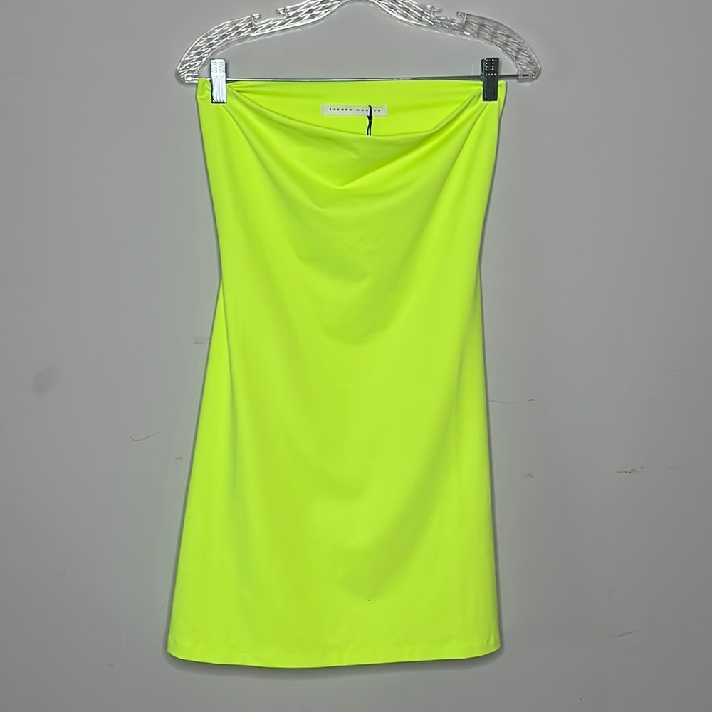 Susana Monaco Neon Strapless Dress NWT